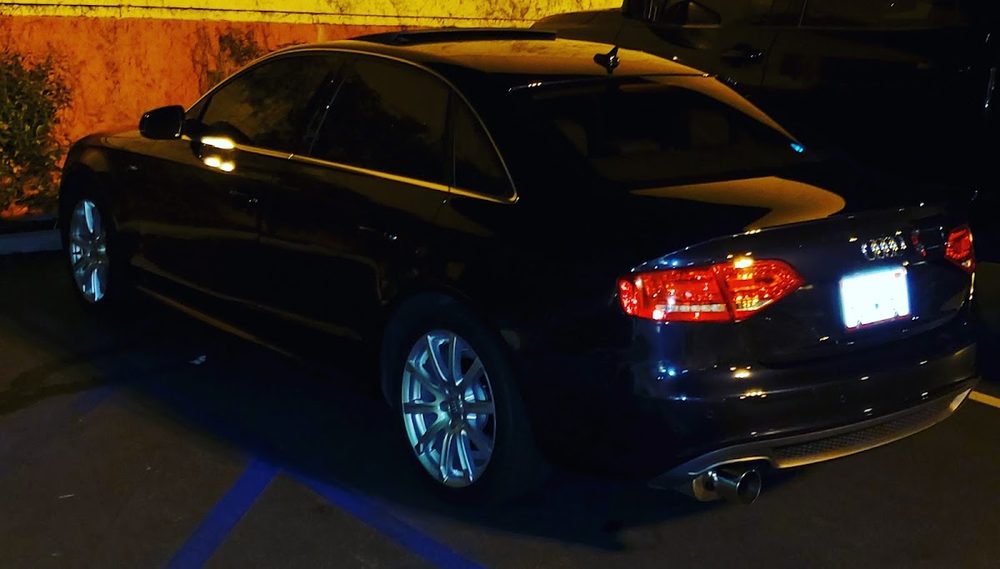 Black Audi sedan